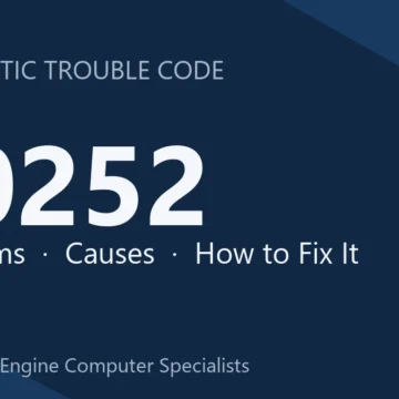 P0252 Code Symptoms, Causes, and Repair Instructions Guide DIY
