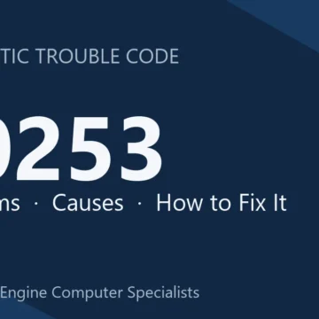 P0253 Code Symptoms, Causes, Diagnosis, Repair Cost & Safety Tips