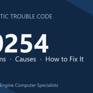 P0254 Code Symptoms, Causes, Diagnosis & Complete Repair Guide