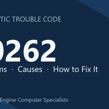 P0262 Code Symptoms, Causes, Diagnosis & Complete Repair Guide