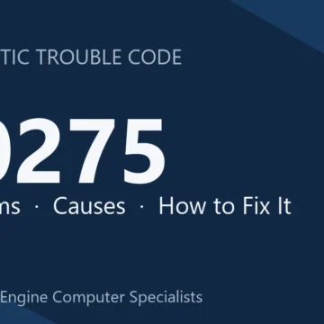 P0275 Code Symptoms, Causes, Diagnosis and Repair Guide Steps