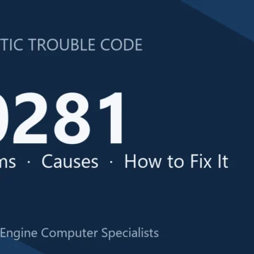 P0281 Code Symptoms, Causes, Diagnosis & Repair Cost Overview