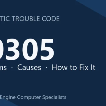 P0305 Code Symptoms, Causes, Diagnosis, Repair & Cost Overview