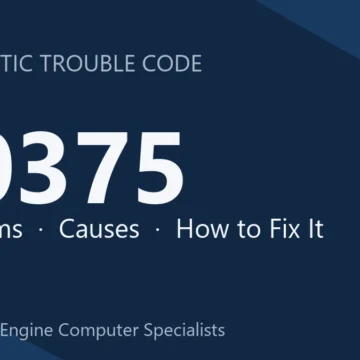 P0375 Code Symptoms, Causes, and Repair Procedures Guide for Trucks
