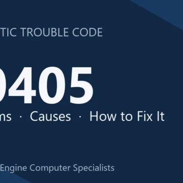 P0405 Code Symptoms, Causes, Diagnosis & Repair Overview Guide