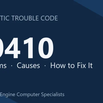 P0410 Code Symptoms, Diagnosis, Repair Cost & Safety Tips Guide