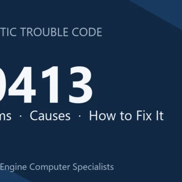 P0413 Code Symptoms, Causes, Diagnostic Steps & Repair Costs