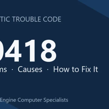 P0418 Code Symptoms, Causes, Diagnosis & Repair, Reprogramming Guide
