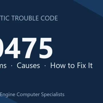 P0475 Code Symptoms, Causes, Diagnosis & Repair Overview Guide