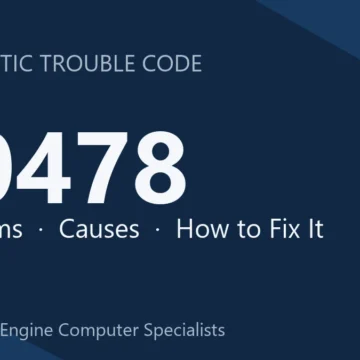 P0478 Code Symptoms, Causes, Diagnosis, Repair & Reprogramming