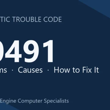 P0491 Code Symptoms, Causes, Diagnostic Guide & Cost Estimate