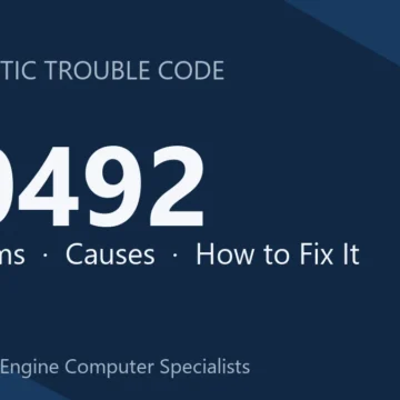 P0492 Code Symptoms, Causes, Diagnosis & Repair Guide – Step by Step