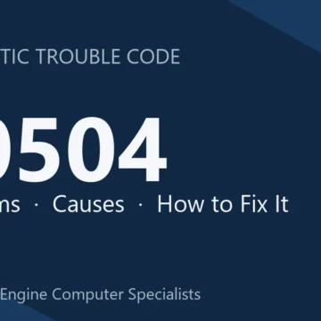 P0504 Code Symptoms, Causes, Diagnosis and Repair Guide Step-by-Step