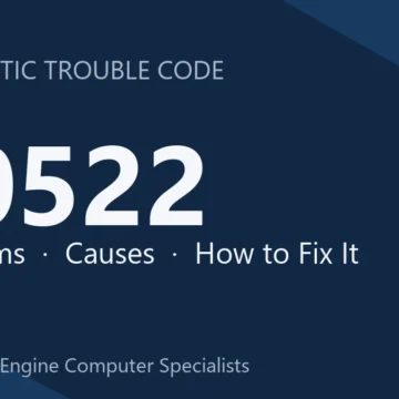 P0522 Code Symptoms, Causes, Diagnosis and Repair Guide Steps