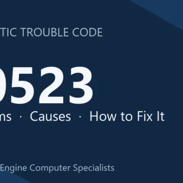 P0523 Code Symptoms, Causes, Diagnosis & Repair Overview Guide