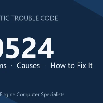 P0524 Code Symptoms, Causes, Diagnosis and Repair Guide Complete