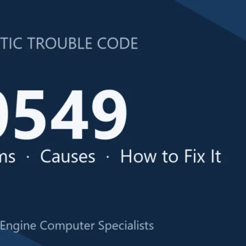 P0549 Code Symptoms, Causes, Diagnosis & Repair – Comprehensive Guide