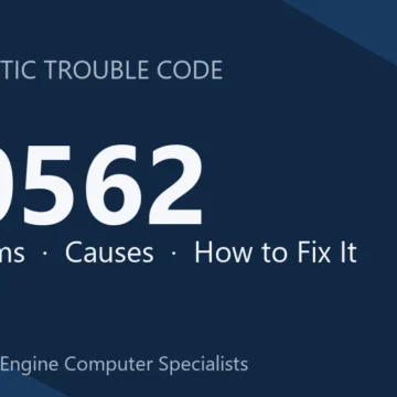 P0562 Code Symptoms, Causes, Diagnosis & Complete Repair Guide