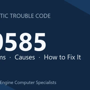 P0585 Code Symptoms, Causes, Diagnostic Steps & Cost Estimate