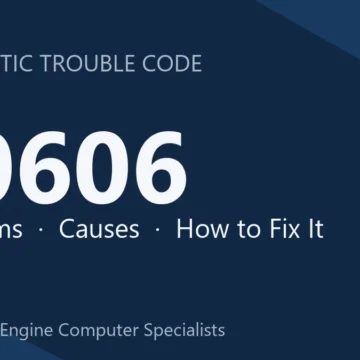 P0606 Code Symptoms, Causes, Diagnosis & Complete Repair Guide