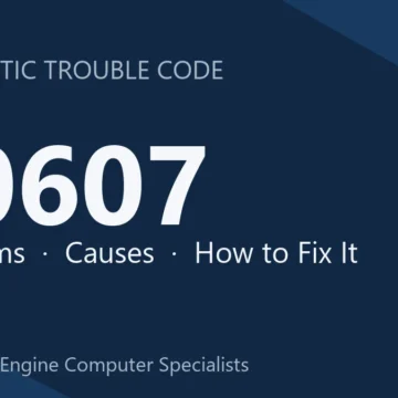 P0607 Code Symptoms, Causes, Repair Cost & Programming Guide