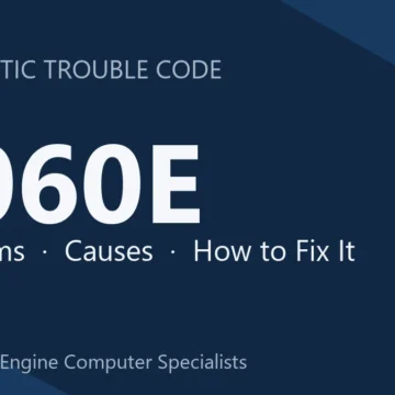 P060E Code: Internal Control Module Throttle Position Performance