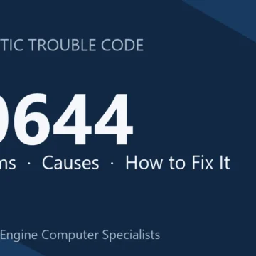 P0644 Code Symptoms, Causes, Repair Steps & Cost Guide DIY Tips