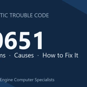 P0651 Code Symptoms, Causes, Diagnosis, Repair & Reprogramming