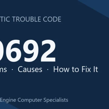 P0692 Code Symptoms, Causes, Diagnosis & Repair Guide and Fix Tips