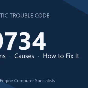 P0734 Code Symptoms, Causes, Diagnostic Guide & Repair Cost Estimates