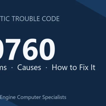 P0760 Code Symptoms, Causes, Diagnosis & Complete Repair Guide