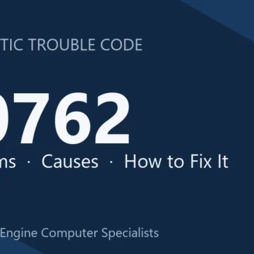 P0762 Code Symptoms, Causes, Diagnostic Steps & Repair Guide Manual