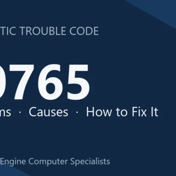 P0765 Code Symptoms, Causes, Diagnosis, Repair Steps & Cost Guide