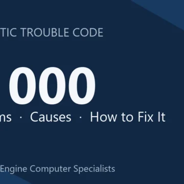 P1000 Code Symptoms, Causes, Diagnosis, Repair Procedures & Cost