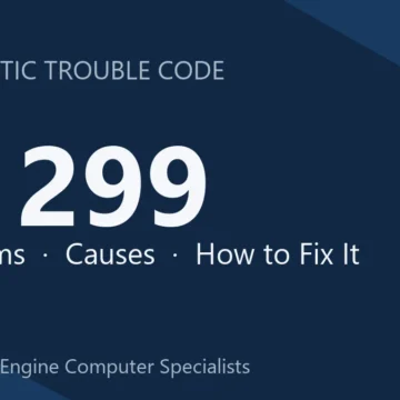 P1299 Code Symptoms, Causes, Diagnosis & Repair Guide – Step-by-Step