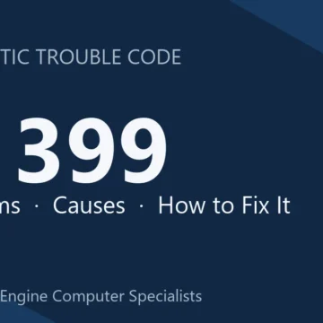 P1399 Code Symptoms, Causes, Diagnostic Steps, Cost & Safety
