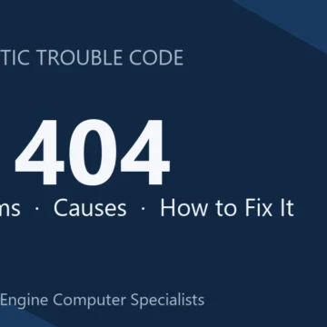 P1404 Code Symptoms, Causes, Diagnosis and Repair Guide Steps
