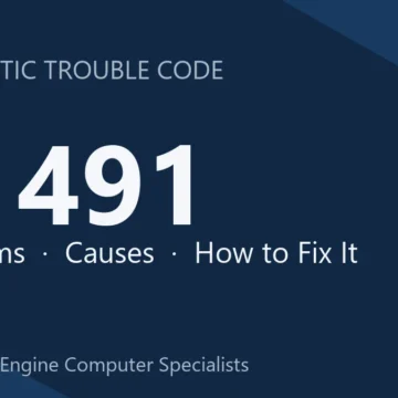 P1491 Code Symptoms, Causes, Diagnosis, Repair & Cost Estimates