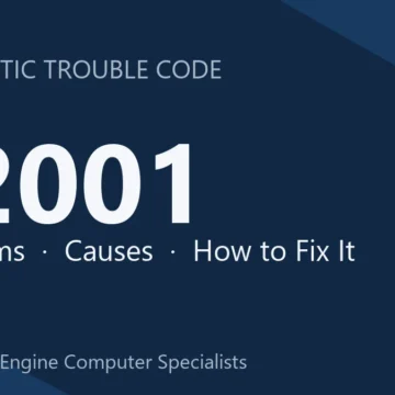 P2001 Code Symptoms, Causes, Diagnosis and Repair Guide for Engine