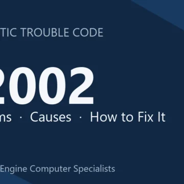 P2002 Code Symptoms, Causes, Diagnosis & Repair Procedures Guide