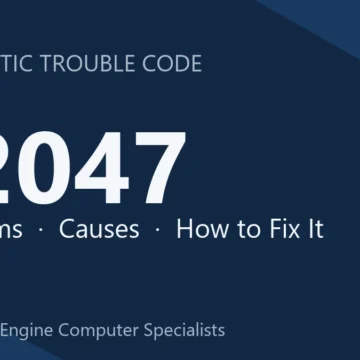 P2047 Code Symptoms, Causes, Diagnosis & Repair Guide for Engine