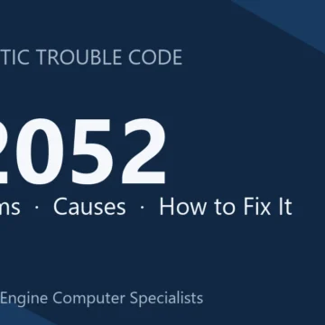 P2052 Code Symptoms, Causes, Diagnosis & Complete Repair Guide