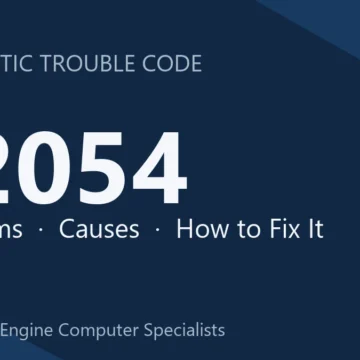 P2054 Code Symptoms, Causes, Diagnosis, Repair & Cost Estimates Guide