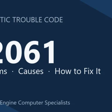 P2061 Code Symptoms, Causes, Diagnosis & Repair & Reprogramming Guide