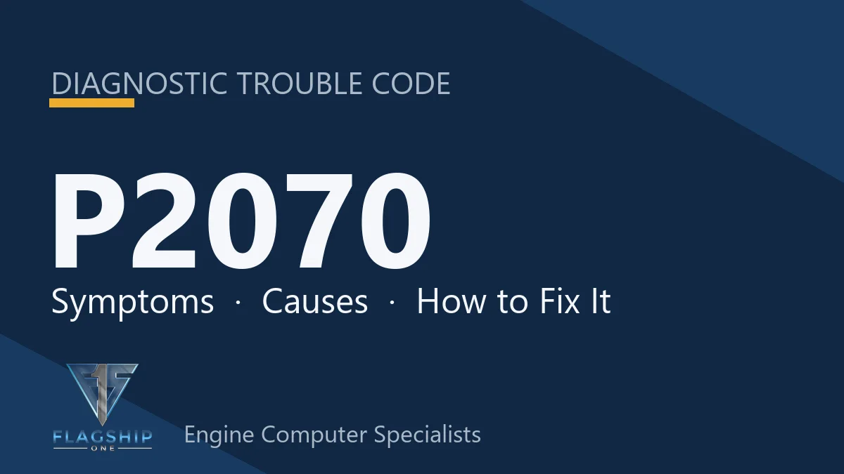 P2070 Code Symptoms, Causes, Diagnosis & Repair Costs Guide & Info