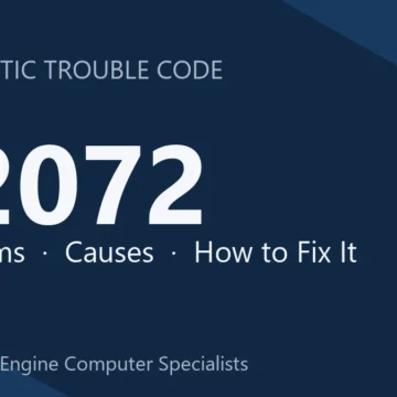 P2072 Code Symptoms, Common Causes, Diagnostic Steps & Repair Costs