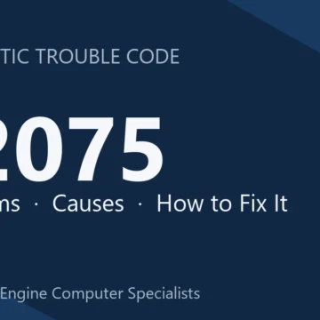 P2075 Code Symptoms, Causes, Diagnostic Steps & Repair Costs