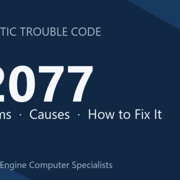 P2077 Code Symptoms, Causes, Diagnosis, Repair Costs & Safety