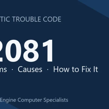 P2081 Code Symptoms, Causes, Diagnostic Steps & Repair Guide