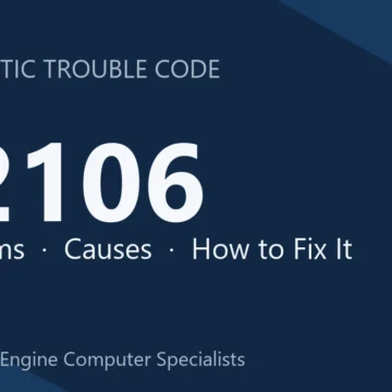 P2106 Code Symptoms, Causes, Diagnosis & Repair Procedures Guide